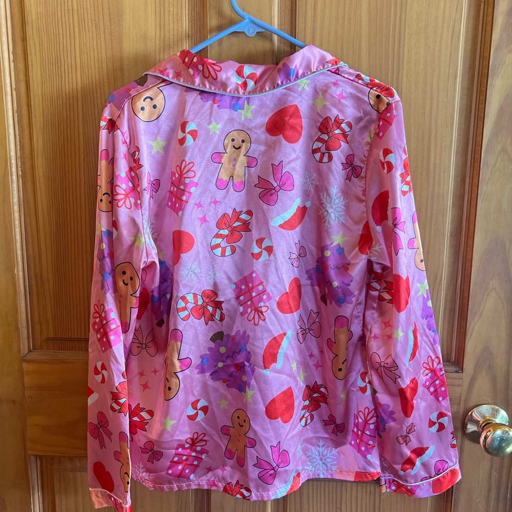 Pink Gingerbread Pajama Set - Picture 2 of 3
